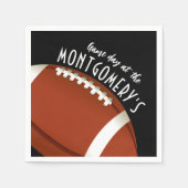 サッカーゲームデイブラック スタンダードカクテルナプキン (正面)