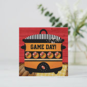 サッカーゲームデー招待状 招待状 (スタンド正面)