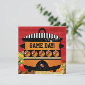 サッカーゲームデー招待状 招待状 (スタンド正面)