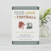 サッカーゲームナイトハウスウォッチパーティー大人 招待状 (スタンド正面)
