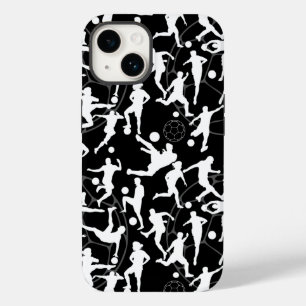 サッカーゲームパターン.bブラックBG Case-Mate iPhone 14ケース