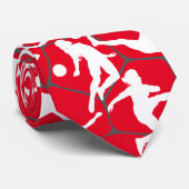 サッカーゲームパターン.b赤BG ネクタイ (ロール)