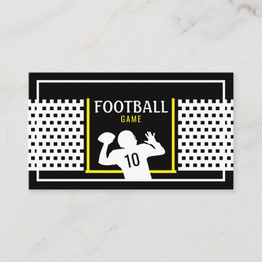 サッカーゲーム子供の誕生日パーティーチケット エンクロージャーカード (正面)