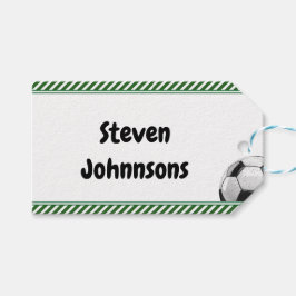 サッカーゲーム子供の誕生日 ギフトタグ