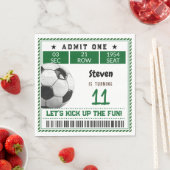 サッカーゲーム子供の誕生日 スタンダードランチョンナプキン (インサイチュ)