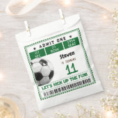 サッカーゲーム子供の誕生日 フェイバーバッグ (クリップ留めされた状態)