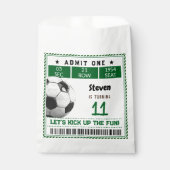 サッカーゲーム子供の誕生日 フェイバーバッグ (正面)