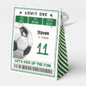 サッカーゲーム子供の誕生日 フェイバーボックス (裏面サイド)