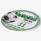 サッカーゲーム子供の誕生日 ペーパープレート (アングル)