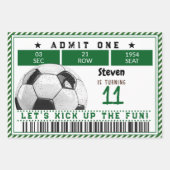 サッカーゲーム子供の誕生日 ラッピングペーパーシート (正面)