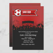サッカーゲーム招待状 招待状 (正面/裏面)