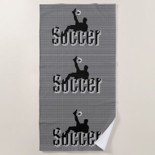 サッカーゲーム，ビーチタオル ビーチタオル