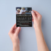 サッカーゲーム，フットボールキャンプズフ広告ライヤー チラシ (手)