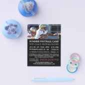 サッカーゲーム，フットボールキャンプズフ広告ライヤー チラシ (シングル)