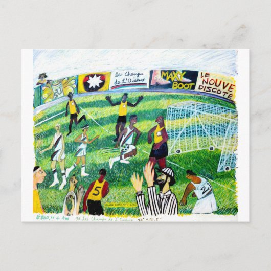 サッカーゲーム ポストカード (正面)