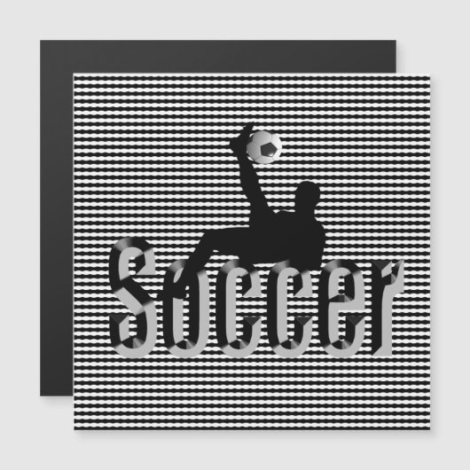 サッカーゲーム，磁気カード (正面/裏面)