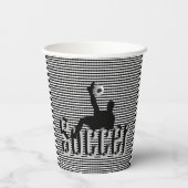 サッカーゲーム，紙カップ 紙コップ (裏面)