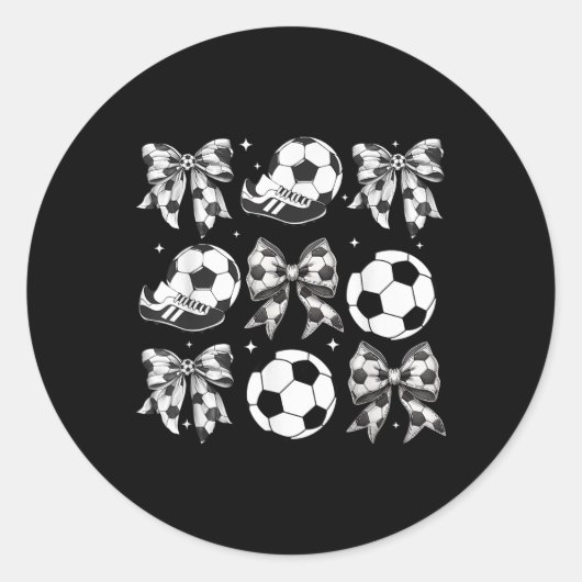 サッカーコケット弓女子サッカー試合日 ラウンドシール (正面)