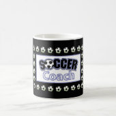 サッカーコーチありがとうボール コーヒーマグカップ (中央)