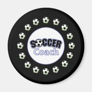 サッカーコーチありがとうボール マグネット