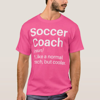 サッカーコーチおもしろい定義サッカーコーチギフト Tシャツ