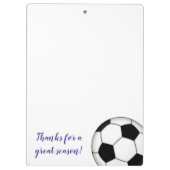 サッカーコーチのスポーツチーム感謝していがあなたに贈り物 クリップボード (裏面)