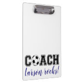 サッカーコーチのスポーツチーム感謝していがあなたに贈り物 クリップボード (右)