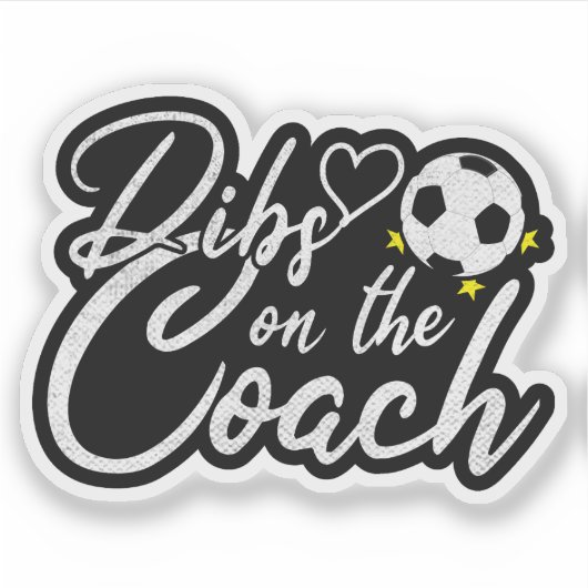 サッカーコーチの妻 ディブス・オン・ザ・コーチ シール (正面)