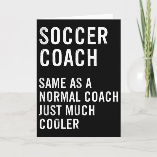 サッカーコーチの定義が面白い カード (正面)