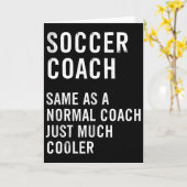 サッカーコーチの定義が面白い カード (黄色い花)