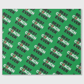 サッカーコーチの最高のコーチEVER SPORTSチームパーティー ラッピングペーパー (フラット)