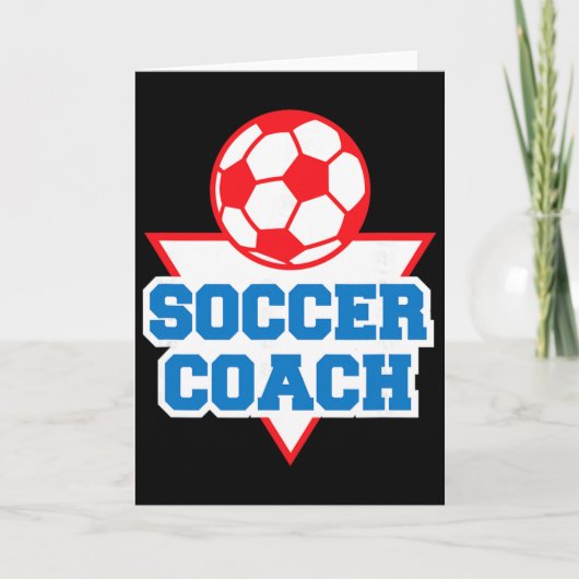 サッカーコーチへの感謝 カード (正面)