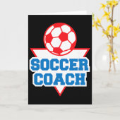 サッカーコーチへの感謝 カード (黄色い花)