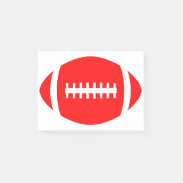 サッカーコーチまたはプレーヤーレッドフットボールのチームスポーツ ポストイット