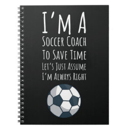 サッカーコーチギフトスポーツありがとうお供コーチキープサケ ノートブック