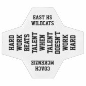 サッカーコーチギフト:名前&引用文サッカーボール サッカーボール (フラット)