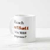 サッカーコーチコーヒーマグ コーヒーマグカップ (正面左)