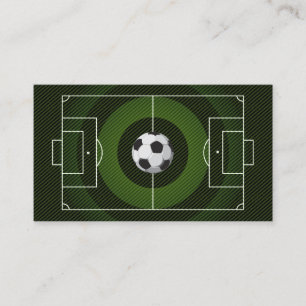 サッカーコーチサッカートレーナーブラック 名刺