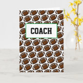 サッカーコーチサンキューチームスポーツ選手 カード (黄色い花)