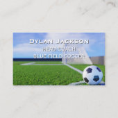 サッカーコーチスポーツスタジアム写真 名刺 (正面)