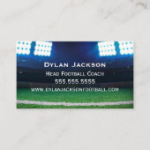 サッカーコーチスポーツスタジアム写真 名刺 (正面)