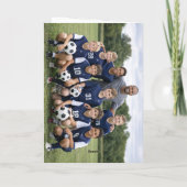 サッカーコーチチーム写真 サンキューカード (裏面)