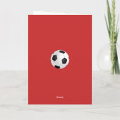 サッカーコーチチーム写真 サンキューカード (裏面)
