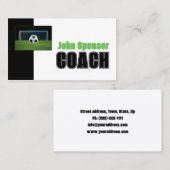 サッカーコーチトレーナースポーツゴール名刺 名刺 (正面/裏面)