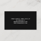 サッカーコーチトレーナースポーツゴール名刺 名刺 (裏面)