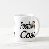 サッカーコーチハーフ文字コーヒーマグ コーヒーマグカップ (正面右)