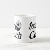 サッカーコーチハーフ文字 コーヒーマグカップ (中央)