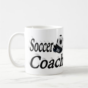 サッカーコーチハーフ文字 コーヒーマグカップ