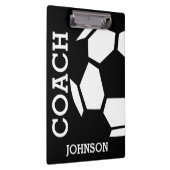 サッカーコーチパーソナライズされたトレンディーモダンスタイリッシュ クリップボード (右)