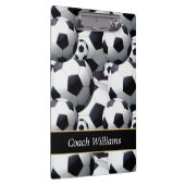 サッカーコーチパーソナライズされた クリップボード (右)